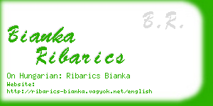 bianka ribarics business card